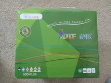 (6) Pack Chawe DTF Direct To Premium Film Textile Ink CHA-DTF-500ML-5P