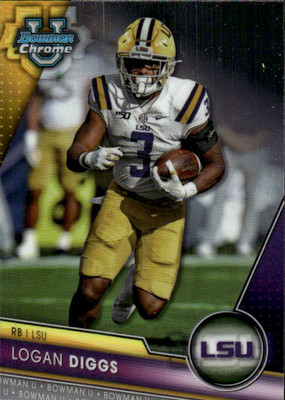 2023 Bowman University Chrome Logan Diggs #161 LSU Tigers 16C