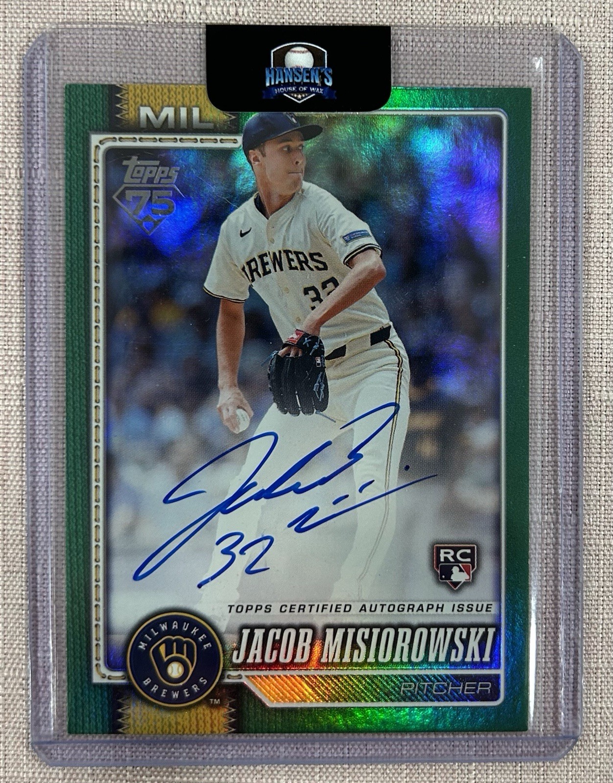 2026 Topps Series 1 - Flagship Real One Autographs Jacob Misiorowski #10 84/99
