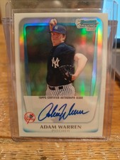 2011 Bowman Chrome 1st Prospects Adam Warren /500 Auto Yankees BCP111