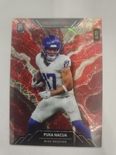 2023 Wild Card Wildchrome Puka Nacua Red Marble Lazer Rookie /10