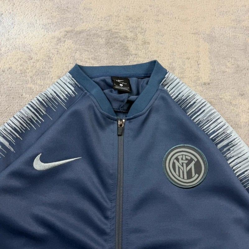 Nike Inter Milan Tracksuit Jacket Men’s Small Embroidered Logo image 3
