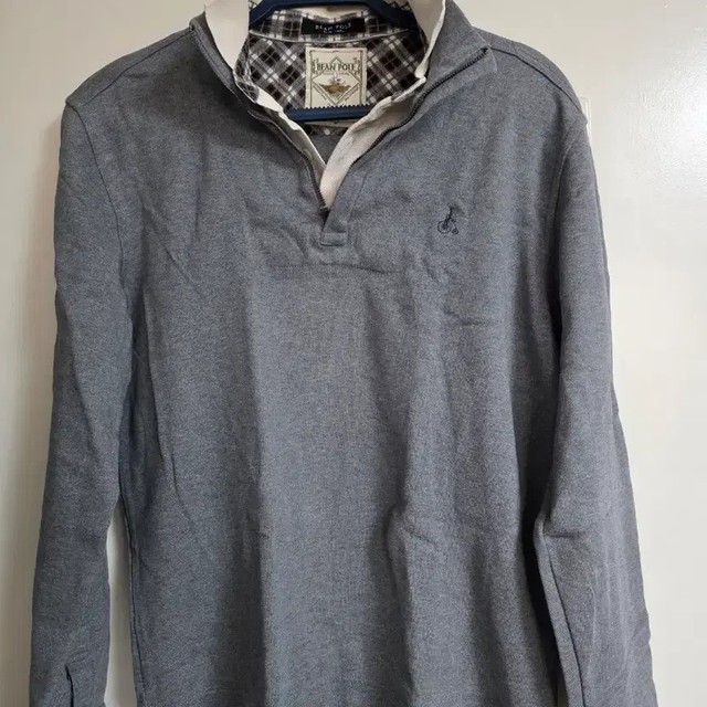 Beanpole Men's Gray Sweatshirt with Check Inside