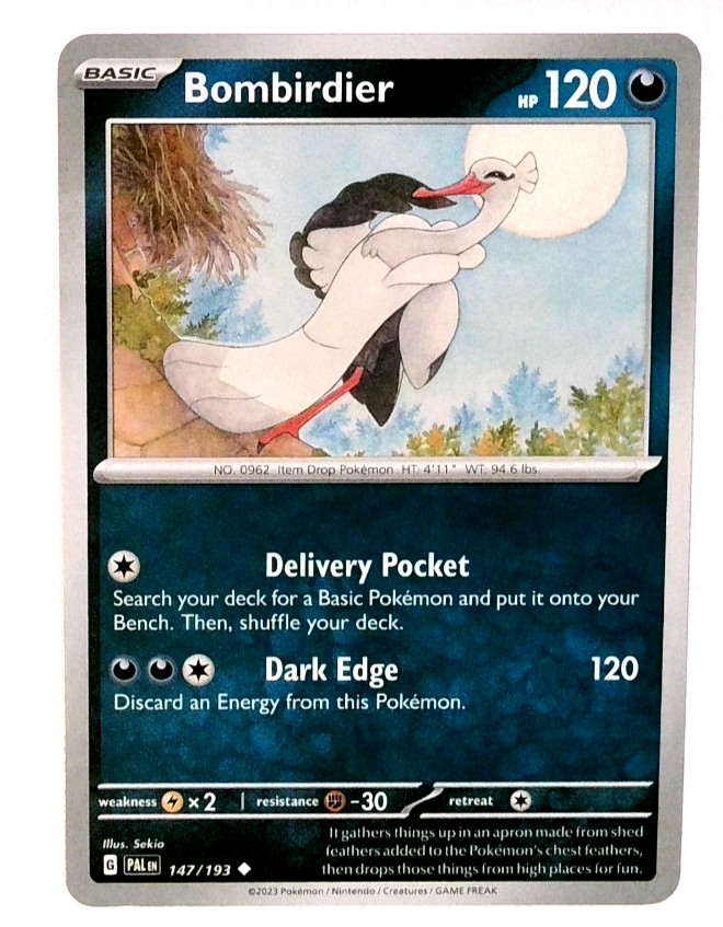 Pokemon Bombirdier Card 147/193 SV: Paldea Evolved TCG