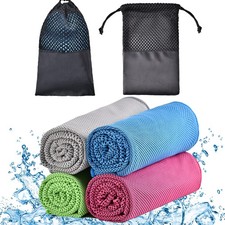 Cooling Towels - 4 Pack Cooling Towel 40"x12" , Cooling Towels for Neck and F...