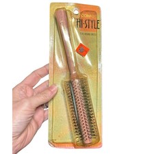 Conair Hi-Style Full Round Brush Pink Short Medium Hairstyling Tool Vintage NOS