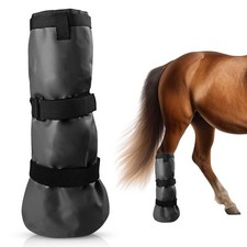 Horse Hoof Soaking Boot Treatment Bag w/ Straps Washable Soaking Puncture Wounds