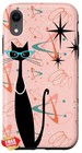 iPhone XR Case Retro Mid Century Modern Atomic Kitty