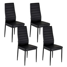 Baroni Home Set di 4 Sedie da Pranzo con Schienale Alto e Seduta Ergonomica con 
