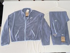 Nike Women  s Therma-FIT Fleece Tracksuit Set Blue NWT Jacket S / Pants XS