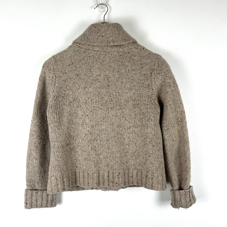 Cárdigan grueso de lana de cordero talla L cuello chal años 90 abuelo talla Y2K talla L talla L talla Foto 4 de 4