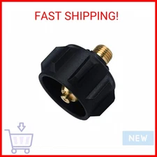 GasSaf QCC1 Propane Adapter Gas Regulator Valve Fitting with Acme Nut and 1/4 In