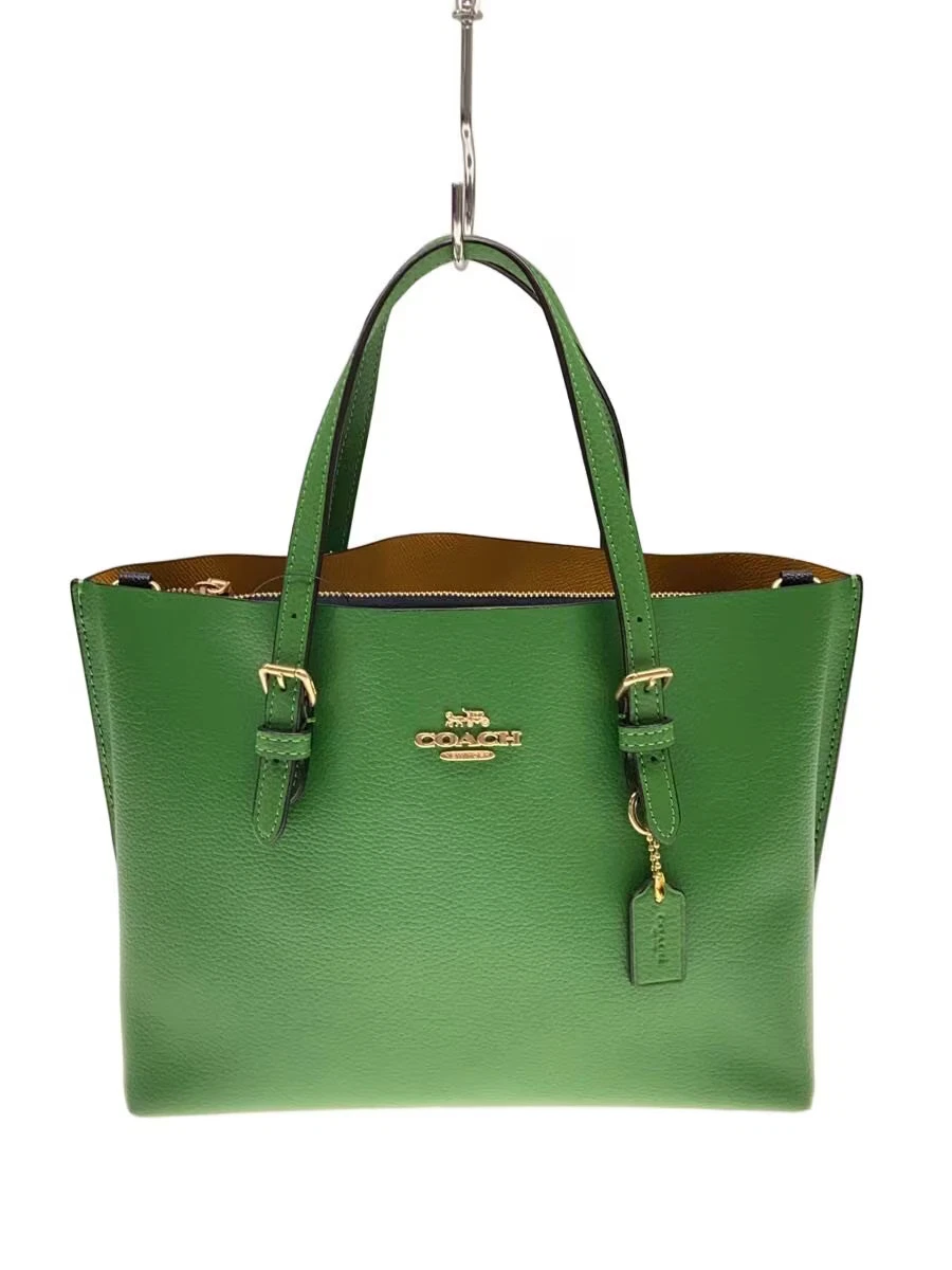 タムタム COACHトートバッグ ワッペン グリーン系 肩掛け タムタム COACHトートバッグ ワッペン グリーン系 肩掛け タムタム