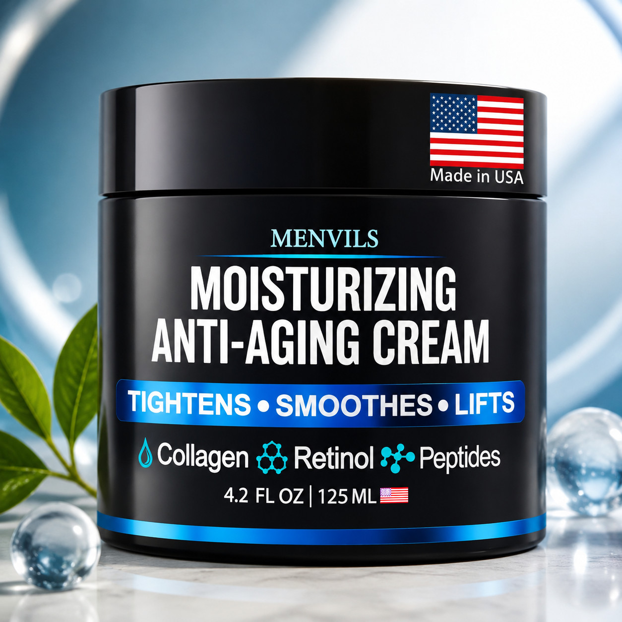 Mens Face Moisturizer Cream - anti Aging & Wrinkle for Men - Face Moisturizer fo