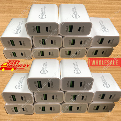 PD 20W USB-C Power Adapter Fast Wall Charger For iPhone16 15 17 X 14 Samsung Lot