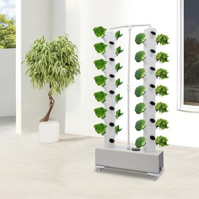 56-Pflanzlöchern Hydroponics Vertical Growing Satz Vertical Planter Keimung Kit