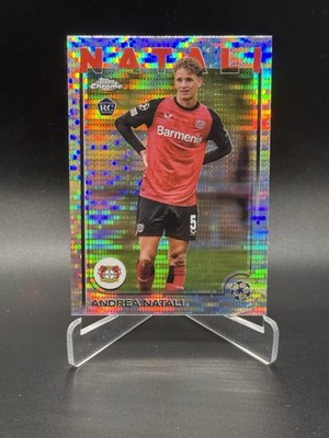Andrea Natali 2024-25 Topps Chrome UCC #128 RC Pulsar Refractor