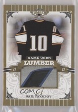 2021-22 Leaf Lumber Game Used Lumber Gold 1/1 Nail Yakupov #GUL-NY1 7ez