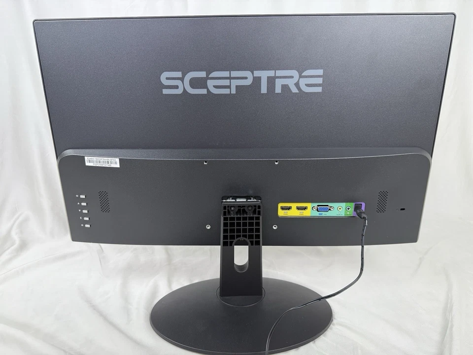 Monitor para jogos Sceptre E249W-19203R 24 polegadas FHD LED 2X HDMI VGA 75Hz construção - Imagem 4 de 4