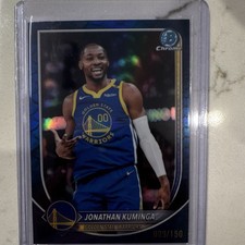 2025 Topps bowman chrome jonathan kuminga blue refractor /150 golden color match
