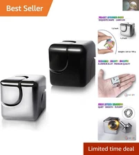 2pc Noiseless Metal Fidget Spinner Cube Set – Stress Relief for Teens & Adults