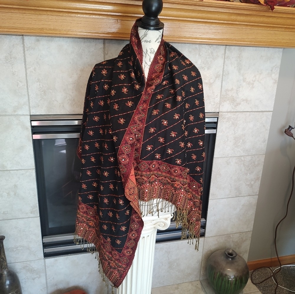 Fall Table Runner OR Pashmina Wrap! - image 8