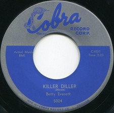 BETTY EVERETT*KILLER DILLER*COBRA*R&B*POPCORN*LISTEN