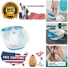 Bubble Mate Foot Spa, Toe Touch Controlled Foot Bath with Invigorating Bubble...