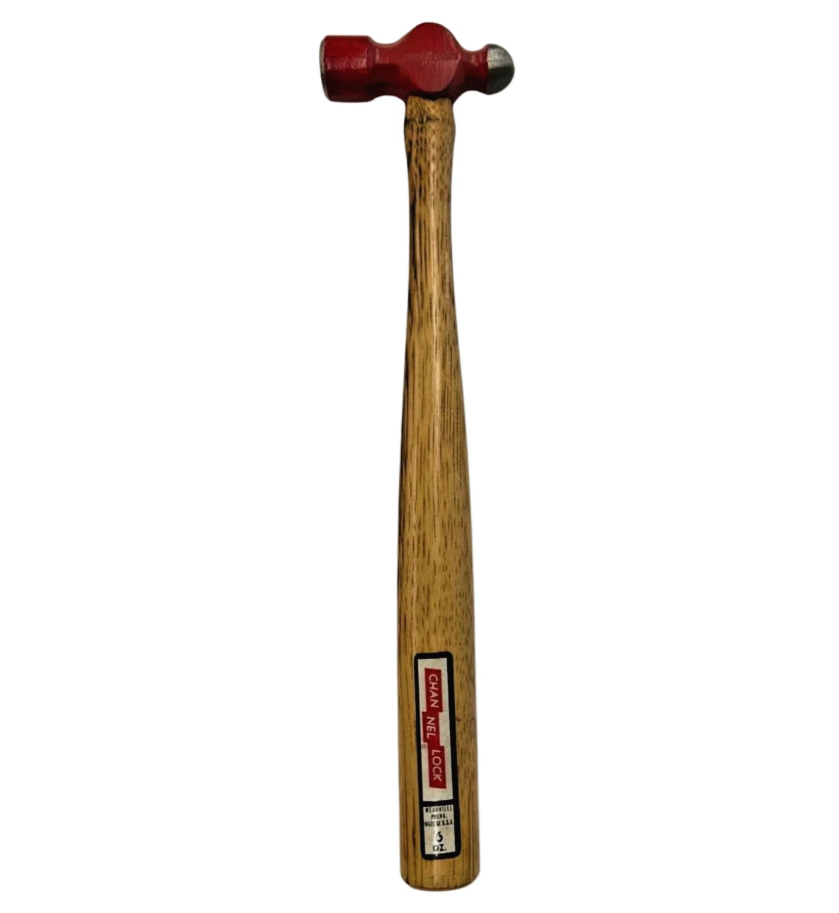 VINTAGE NOS Channellock 2006 6oz Ball Peen Hammer Hickory Handle USA