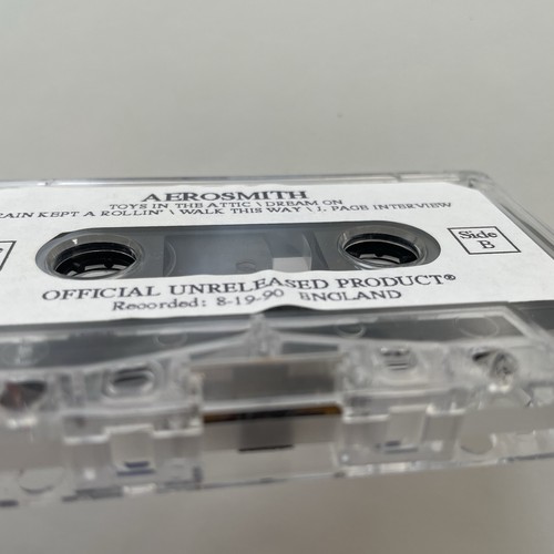 Aerosmith Cassette Live In England 8/19/90 Donnington Festival Fan Club Tape - Picture 5 of 8