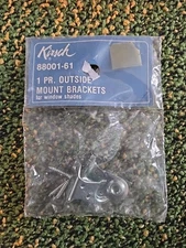 Vintage Kirsch roller shade ouside mount brackets. 
