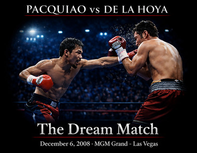 Pacquiao vs De La Hoya Dream Match T-Shirt | Boxing Fight Tee
