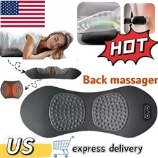 3 in 1 Rechargeable Electric Lumbar Pillow Vibration Heating Traction Therapy