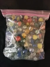 Vintage Marbles Lot. 3.10 Lbs. Various Colors, Estate Find