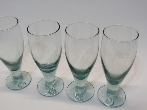 Set (4) Perrier Recycled Green Glass Water Wine Glasses - 第 18/18 張圖片