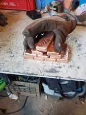 10 pounds of copper bullion; One Pound Bars, .999 fine CU