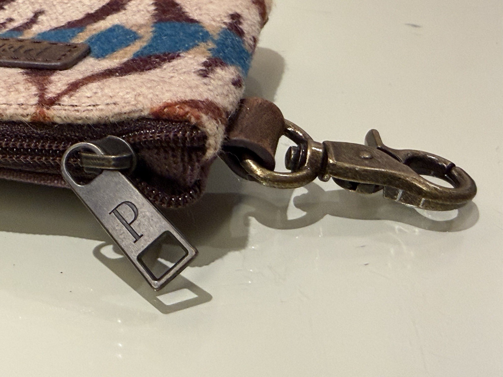 PENDLETON Pasco ID Pouch Blanket Wool Leather Tri… - image 9