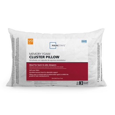 Mainstays  Memory Foam Cluster Bed Pillow, Standard Queen.