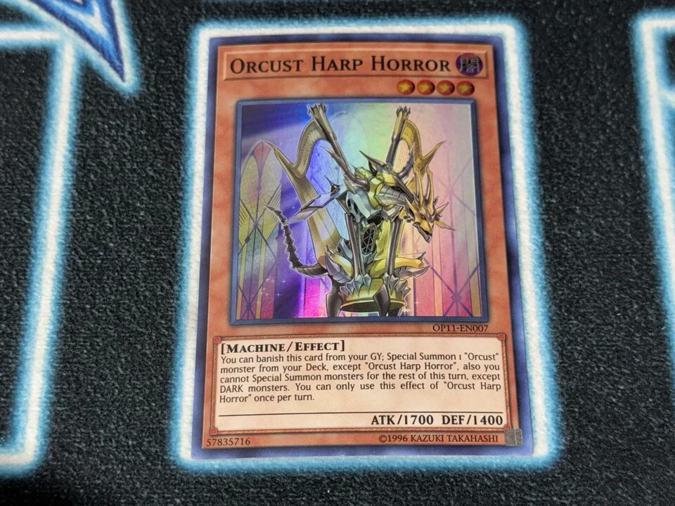 3X Orcust Harp Horror SR Super Rare OP11 OTS Tournament Pack Unlimited