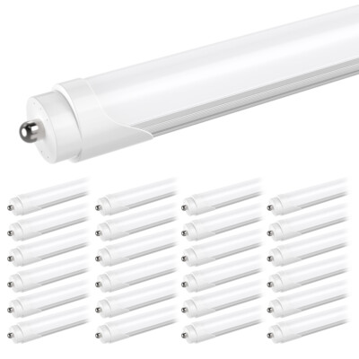 50W T8 8FT LED Tube Light Bulb 5000K Daylight FA8 Single Pin 8FT LED Shop Light