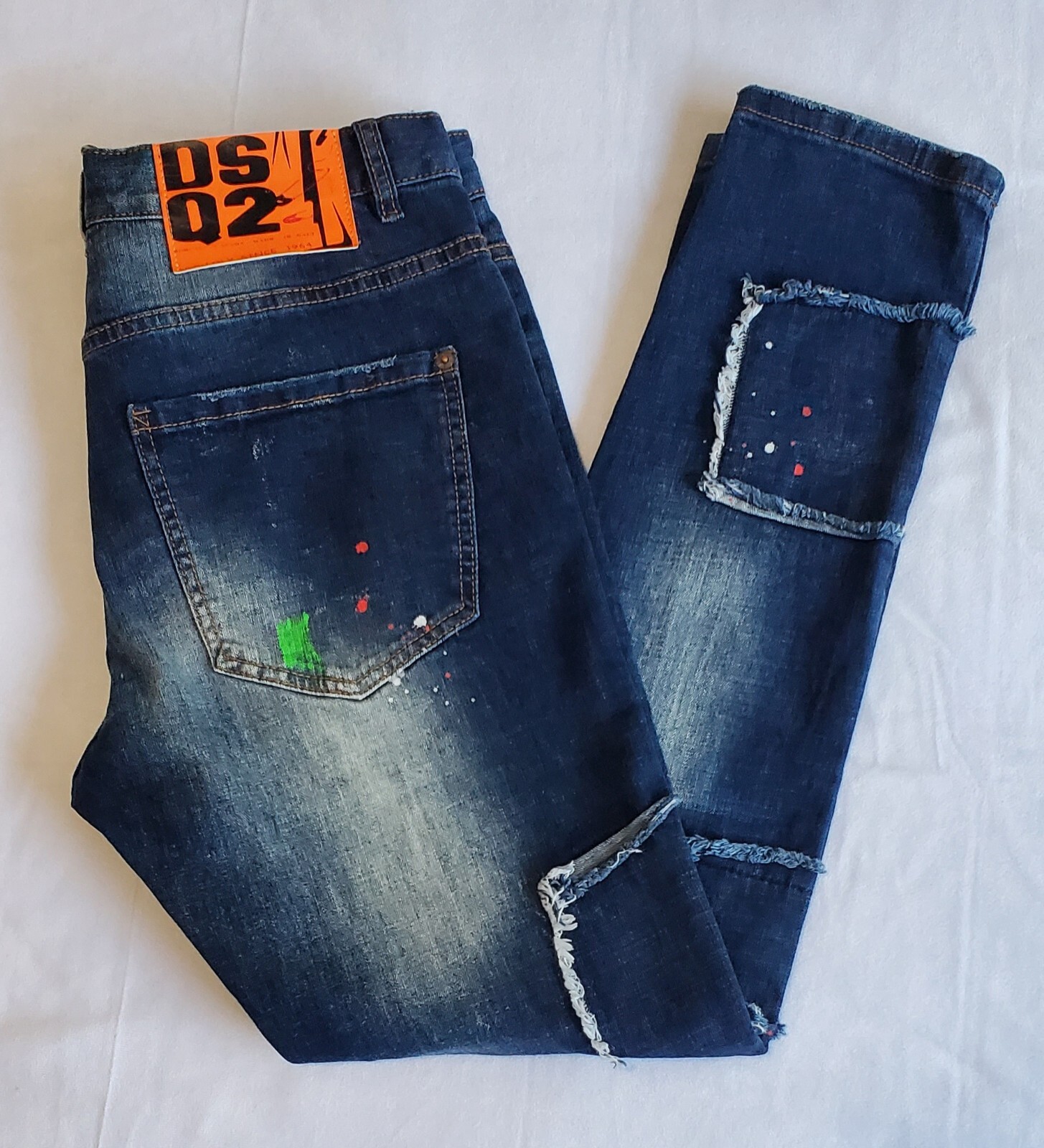 DSQUARED2 PAINT PATCH WORK BLUE DISTRESSED DENIM … - image 15