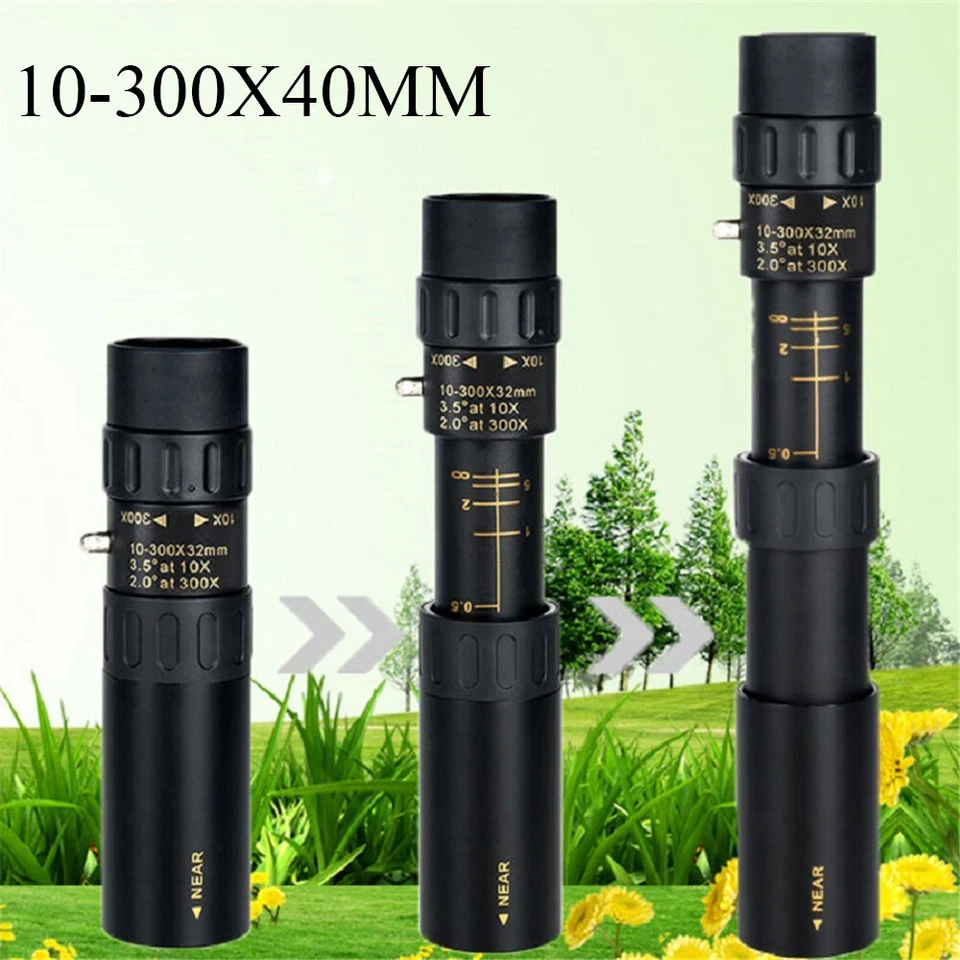 Monocular Arctic P9 Military Telescope 4k 10-300x40mm Day/Night Vision HD+Tripod - Image 3 of 4