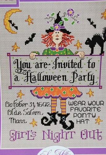 Sue Hillis Designs Halloween Party by Cross Stitch Chart L650 - Picture 2 of 3
