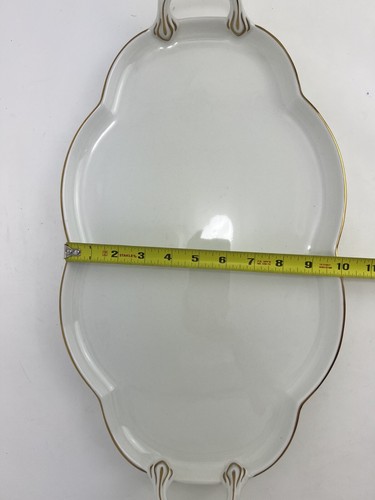 Coalport Majestic Cloud Gilded Gold Fine China Serving Platter 18" England - Picture 8 of 8