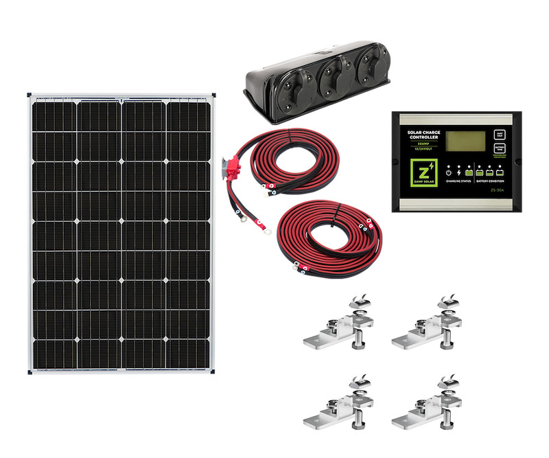 Zamp Solar KIT1003 Solar Kit; Hardwired Solar RV Kit
