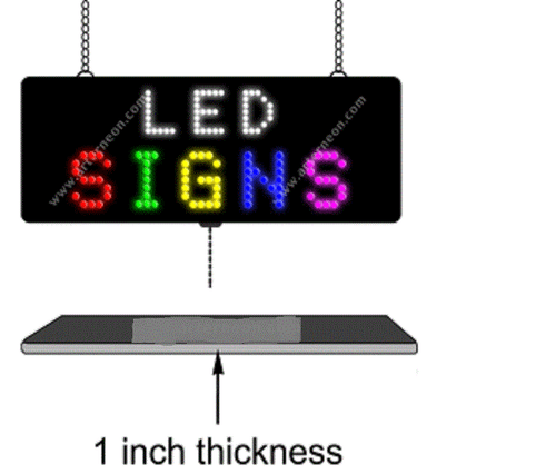 NEW “ALTERATIONS" w/BORDER 27x11 SOLID & ANIMATED LED SIGN wCUSTOM OPTIONS 20506 - Picture 2 of 3