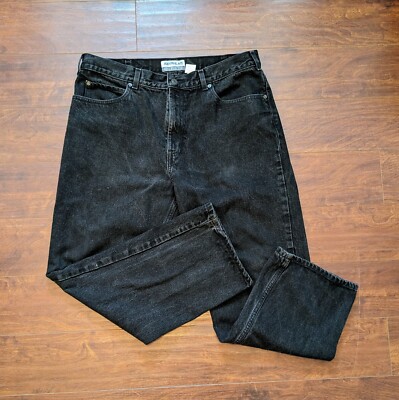 Old Navy Mens Regular Fit 38x30 Black Dark Wash Five Pocket