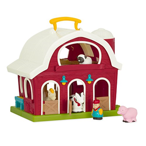 Animal Farm Playset Big Red Barn Foldable Portable Adorable Kids