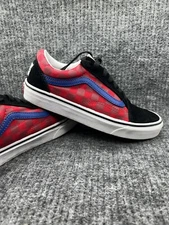 Vans Shoes Mens 5.5 Womens 7 Red Blue Checkerboard OTW Rally Skateboard Low Top