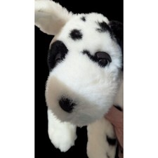 Dalmatian Plush Stuffed Animal Toy Soft Cuddly Black White Puppy dog spots